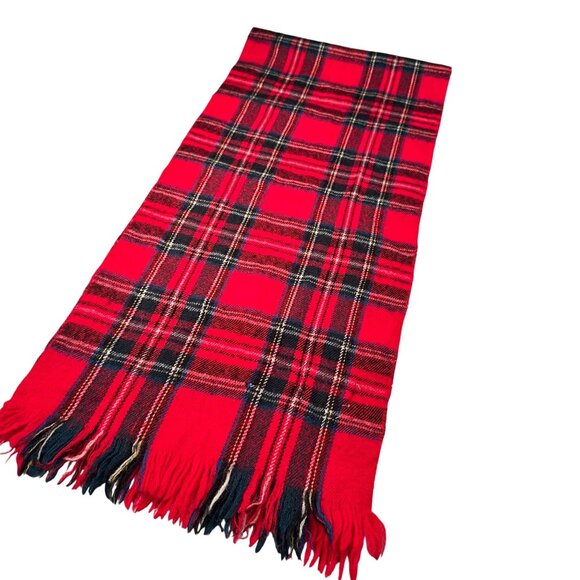 Baltman Co Scarf Wool Fifth Avenue New York Tartan Plaid Shawl Wrap Vintage - Picture 2 of 11